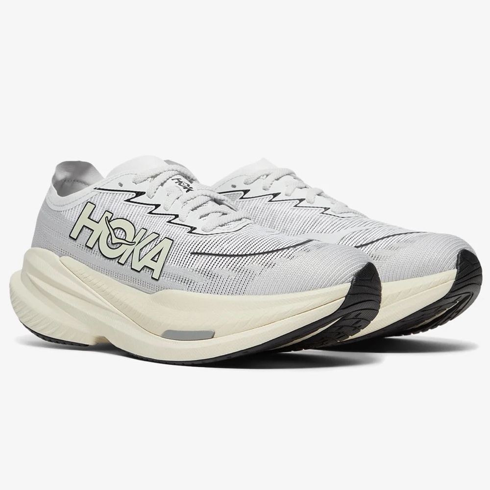 NWT Hoka Mach X 2 U Unisex in White / Cosmic Grey Sneakers Running Shoes NEW - Picture 16 of 16